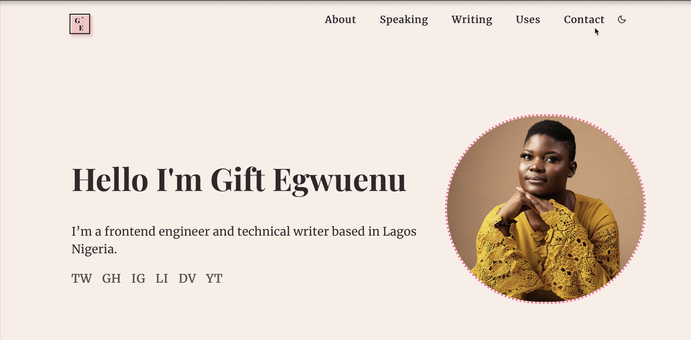 switching between dark and light mode