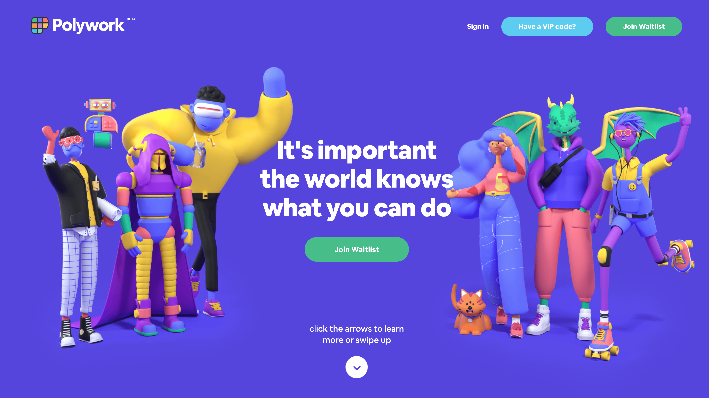 Polywork Landing Page